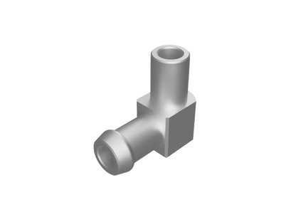 5/8" and 3/4" 6061 Aluminum 90-Degree Press-Fit Heater Hose Fittings for LS Water Pumps