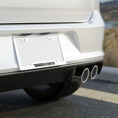 Throwback Automotive Metal License Plate Frame