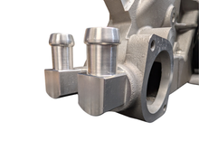 Modified LS Conversion Water Pump with 90-Degree Heater Fittings for Tight Clearance